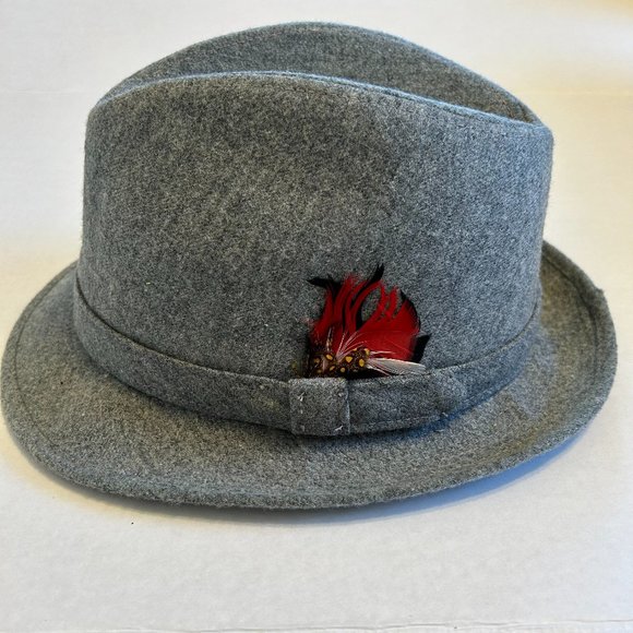 Vintage light grey men's Midway hat-Size XL-Wool, Acrylic and Nylon blend - Picture 1 of 12